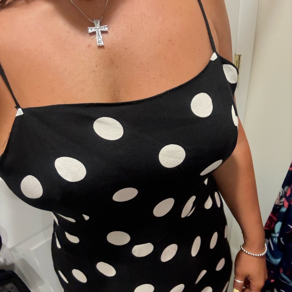 Polka Dot Spaghetti Strap Dress